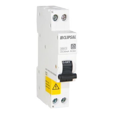 Picture of Clipsal Resi MAX, RCBO SLIM 1PN 32A C curve 30mA Type A 4500A
