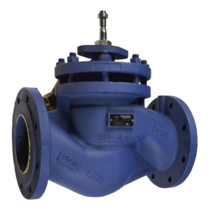 Picture of V222 Glove Valve, 2-Way, PN16, Flanged, Balanced plug, DN125, Kvs 250, Cast Iron Body, Stainless plug and seat, Max Glycol 50%, Stem up Closed