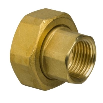 Picture of 2xDN20 Internal Threaded End Connections with Fibre Gaskets, G 1 to valve, Rp 1/2 (Internal) to pipe.