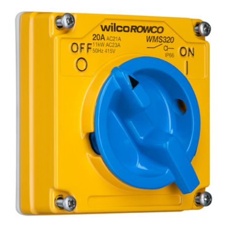 Picture of Metal Clad, Switch, 3 Pole, Made of Cast Aluminium, 20A, 415V, Less Enclosure