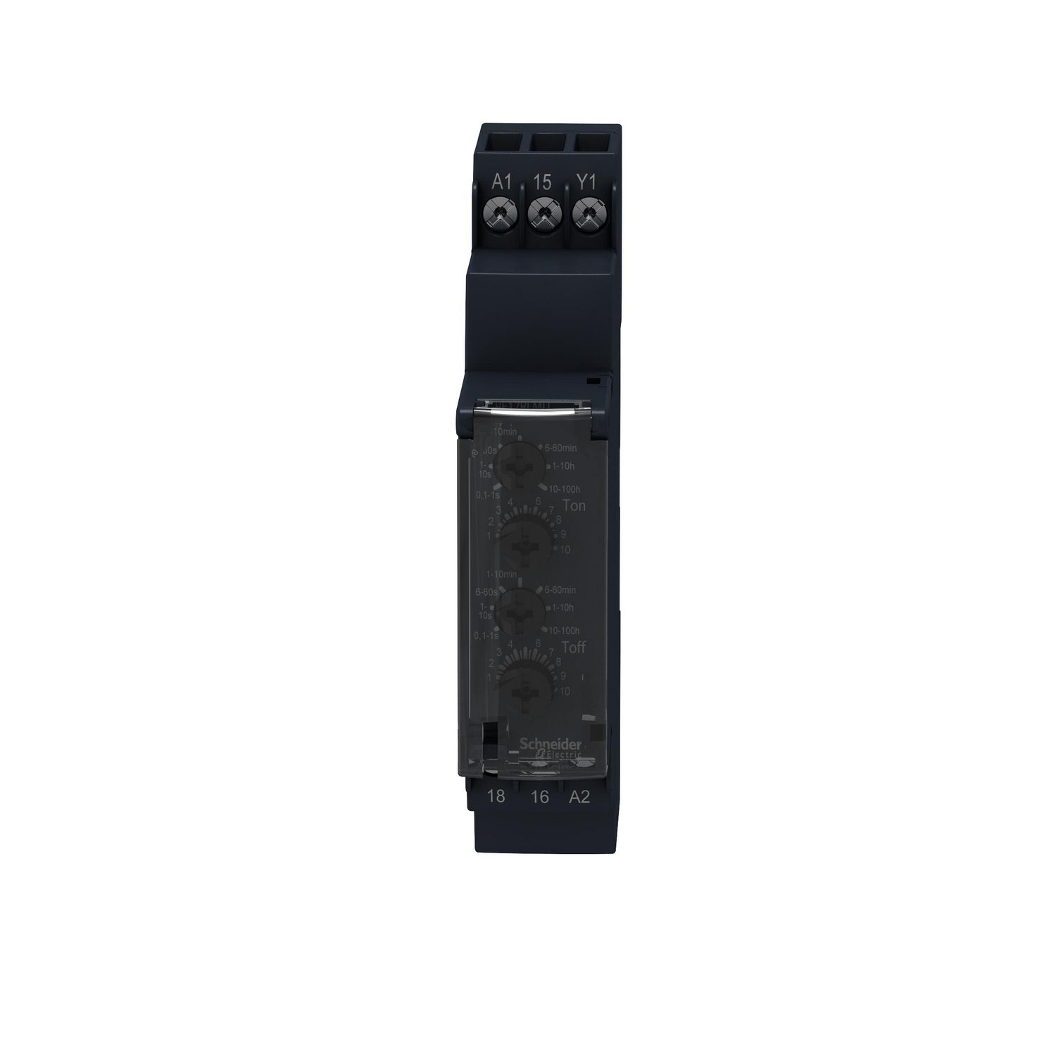 Picture of single function relay, Harmony Timer Relays, 0.7A, 1s..100h, asymmetrical flashing, solid state output, 24 to 240V AC