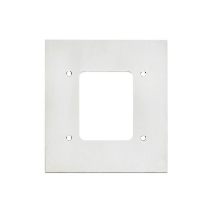 Picture of Medilec, Flush Mount Metal Plate, 1 Gang Fascia, Stainless Steel