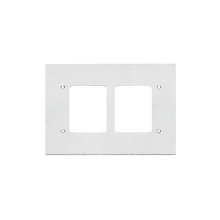 Picture of Medilec, Flush Mount Metal Plate, Wall Boxes, 2 Gang, Fascia