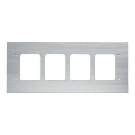 Picture of Medilec, Flush Mount Metal Plate, Wall Boxes, 4 Gang, Fascia