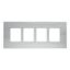 Picture of Medilec, Flush Mount Metal Plate, Wall Boxes, 4 Gang, Fascia