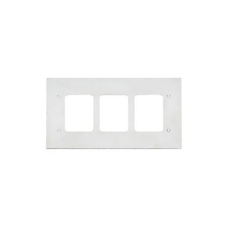 Picture of Medilec, Flush Mount Metal Plate, Wall Boxes, 3 Gang, Fascia