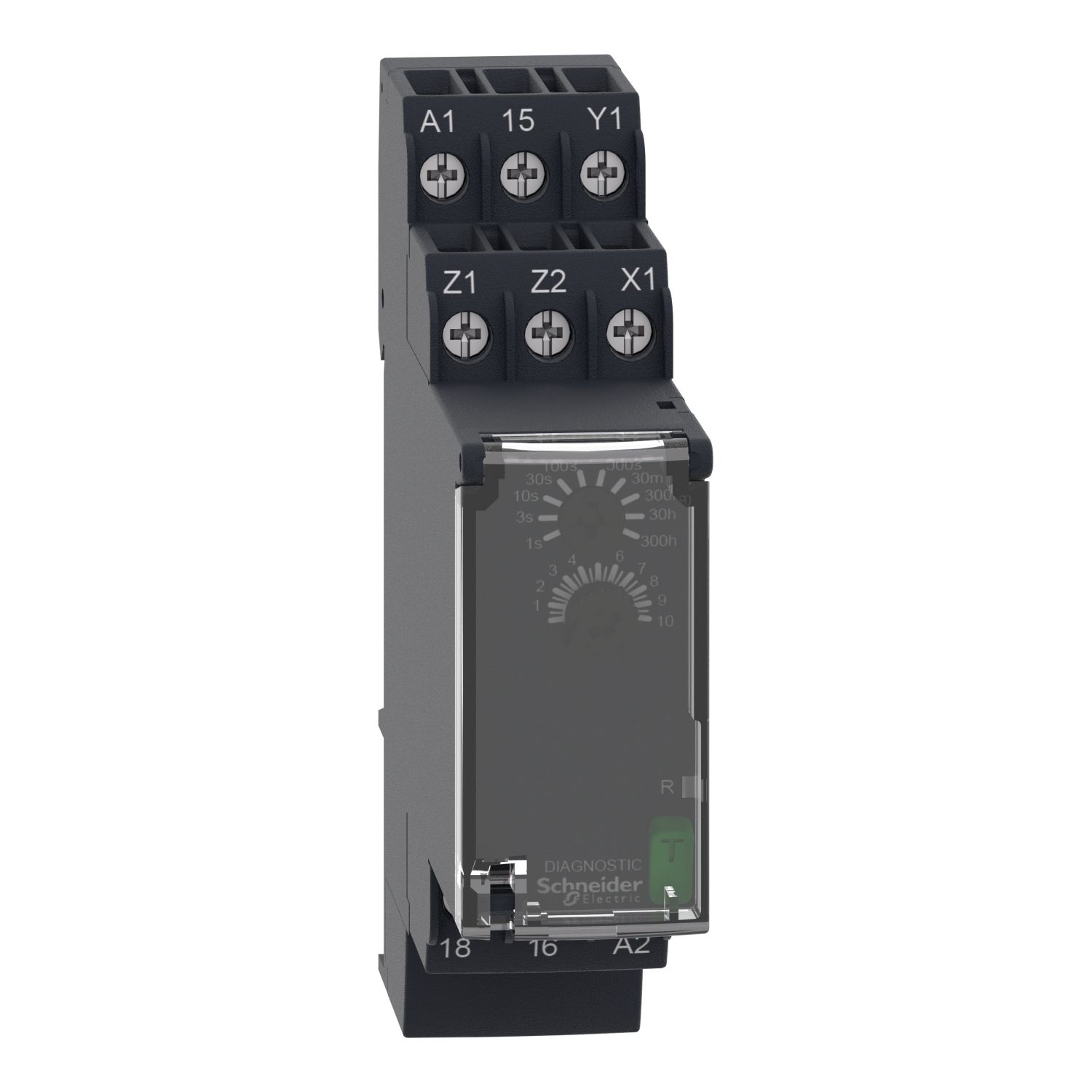 Picture of dual function relay, Harmony Timer Relays, 8A, 1CO, 0.05sâ€¦300h, screw connectors, 24...240V AC DC