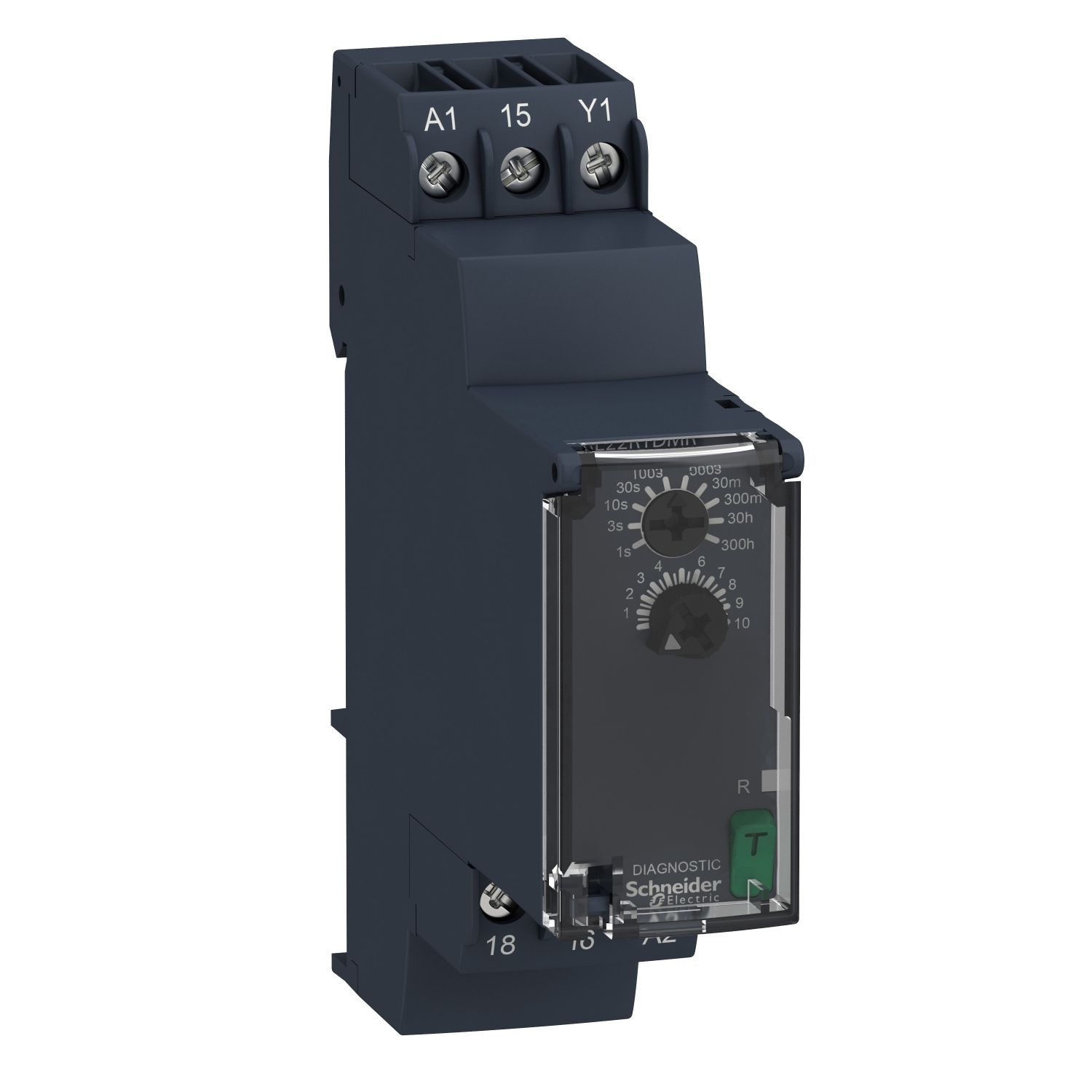 Picture of dual function relay, Harmony Timer Relays, 8A, 1CO, 0.05sâ€¦300h, symmetrical flashing, 24...240V AC DC