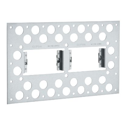 Picture of 2000 Series, Metal Plaster Bracket Horizontal 2 Gang, Recess Mount