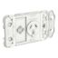 Picture of Clipsal Iconic, Single Switch Power Point Grid, Horizontal Mount, 250V, 10A
