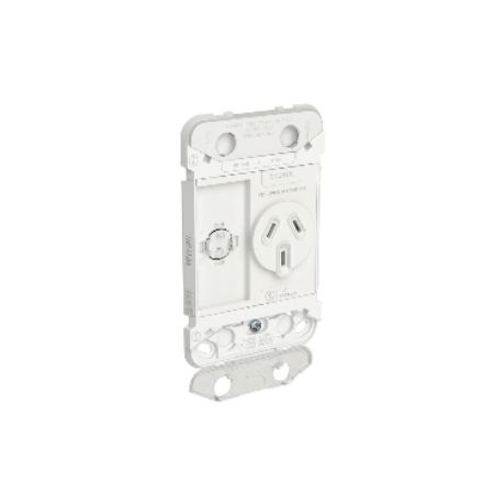 Picture of Clipsal Iconic, Single Switch Power Point Grid, Vertical Mount, 250V, 10A