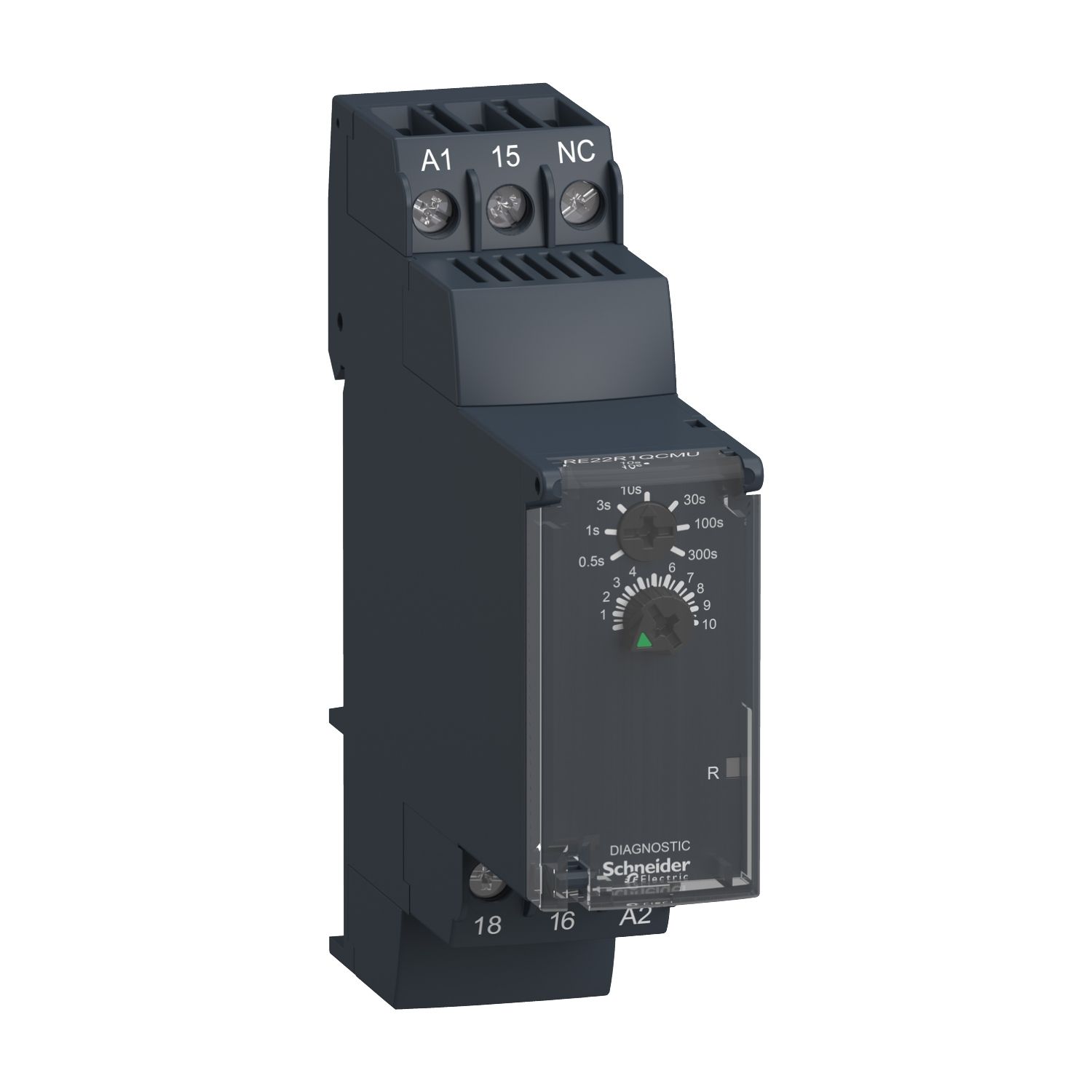 Picture of single function relay, Harmony Timer Relays, 8A, 1 CO, 0.05sâ€¦300s, star delta, 24V DC or 24...240V AC DC