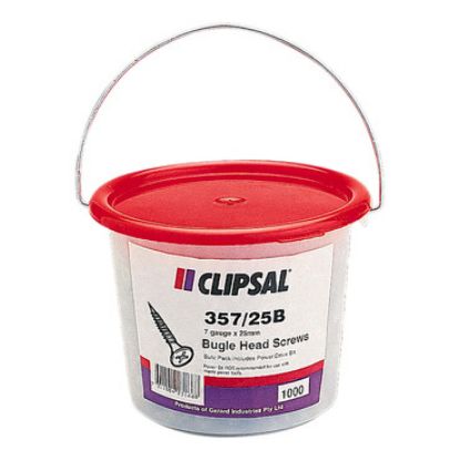 Picture of Clipsal - General Accessories, Screws, Bugle Head, 7 X 25mm Screw, Bucket of 1000