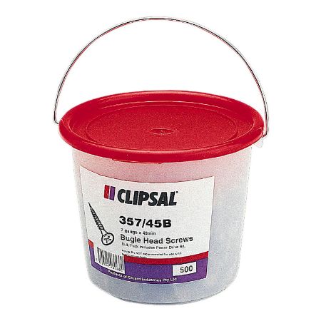 Picture of Clipsal - General Accessories, Screws, Bugle Head, Needle Point, 7 X 45mm, Bucket 500