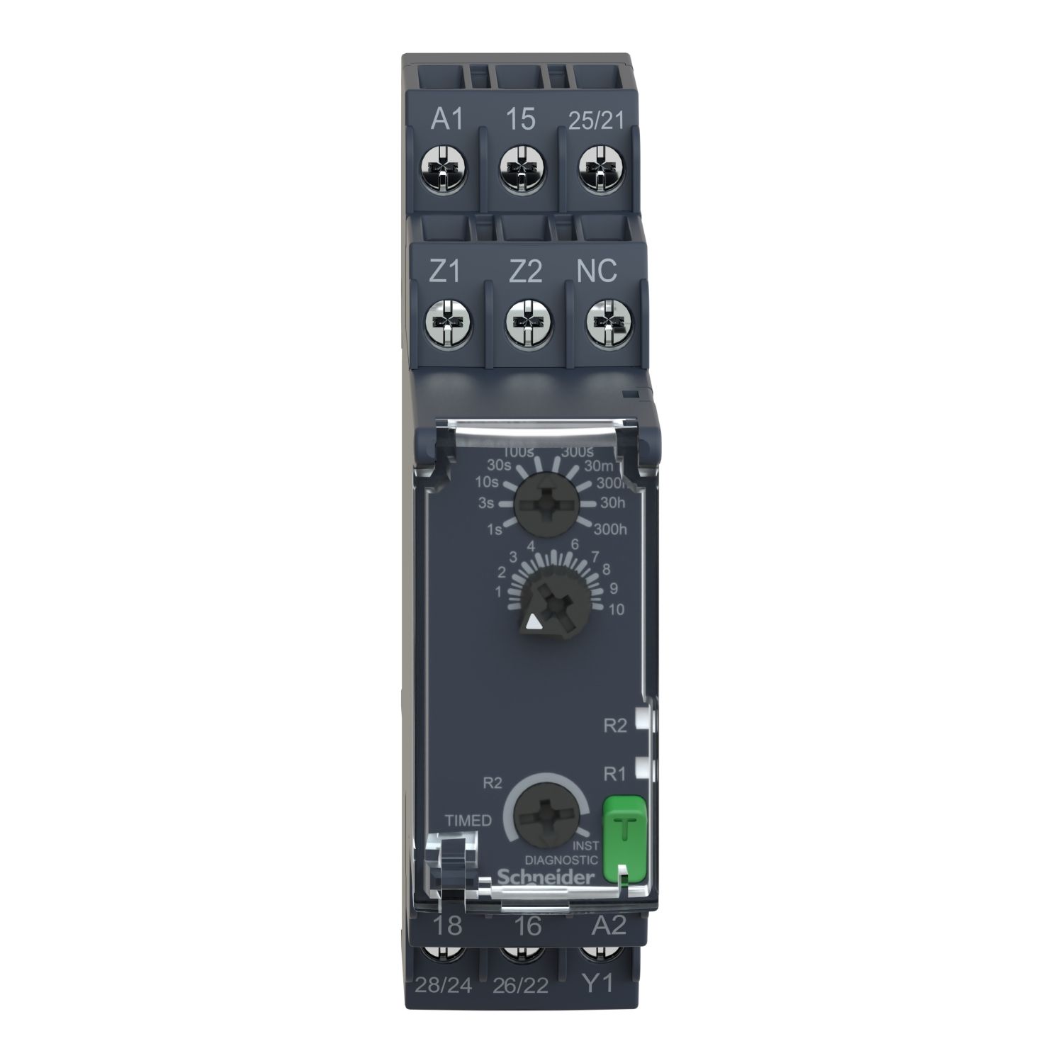 Picture of dual function relay, Harmony Timer Relays, 8A, 2CO, 0.05sâ€¦300h, power on delay, 24...240V AC DC