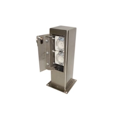 Picture of Clipsal - Cable Management, Pedestal Pole, 125x125mm, Single Sided with One Lockable Door