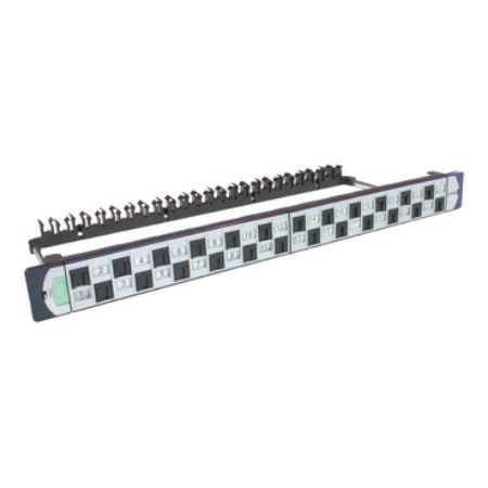 Picture of Clipsal Actassi, P/Panel 24 Port, CAT6A UTP Shutter with Jacks