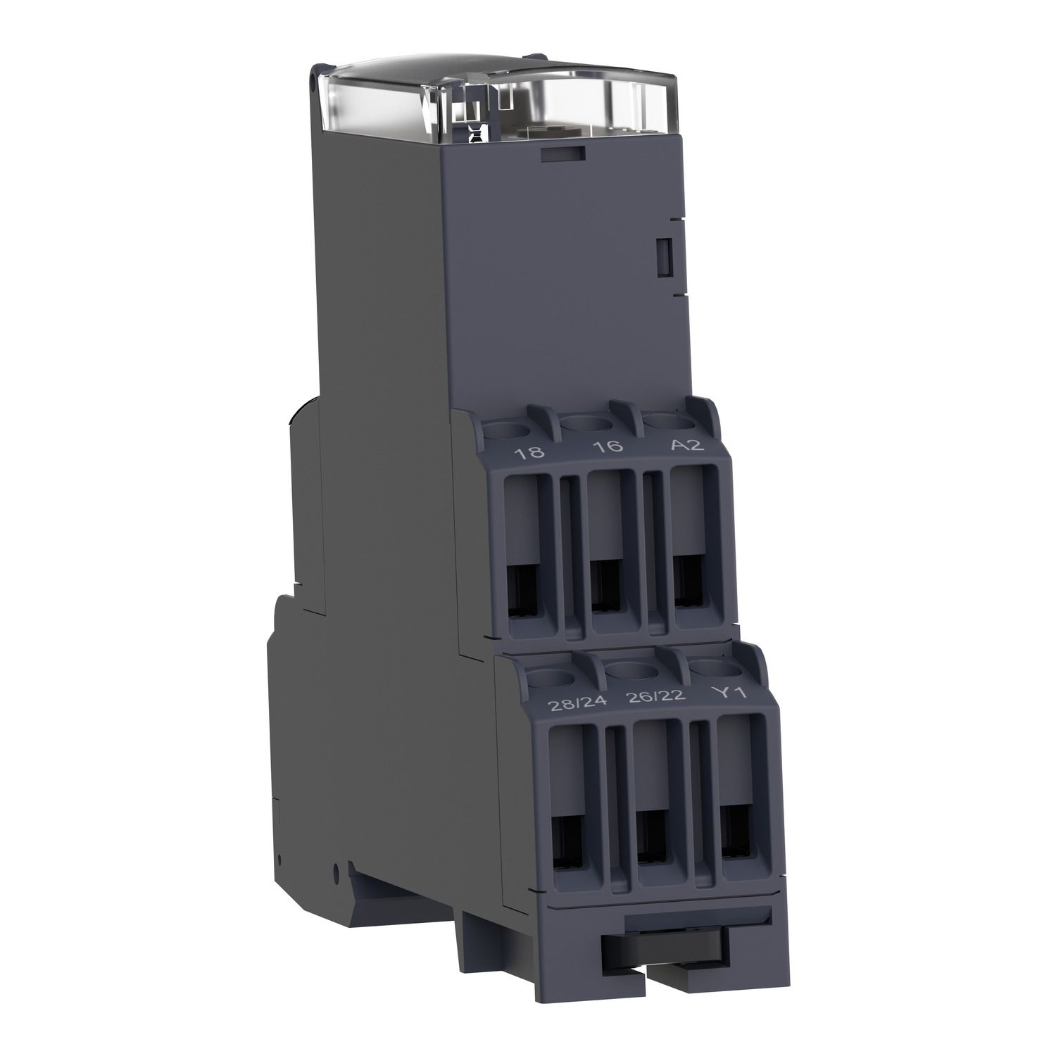 Picture of multifunction relay, Harmony Timer Relays, 8A, 2CO, 0.1s…100h, bistable, 24V DC or 24...240V AC DC