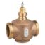Picture of Venta V241 Globe Valve, 2-Way, PN16, G 2-3/4 External Thread, DN50, Kvs 38, Bronze Body, Stainless Trim, Stem Up Closed.