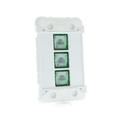 Picture of Clipsal Iconic, Gridplate and Mechanism, 3 Gang, 250V, 10AX