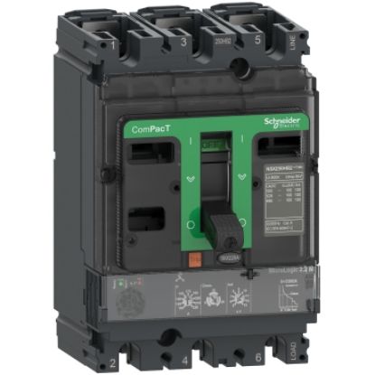 Picture of Circuit breaker, ComPacT NSX250HB2, 100kA/690VAC, 3 poles, MicroLogic 2.2M trip unit 220A