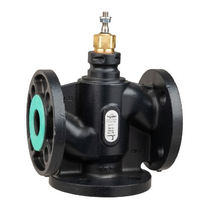 Picture of Venta V311 Globe Valve, 3-Way, PN16, Flanged, DN32, 16 Kvs, Nodular Iron Body & Seat, Brass plug.