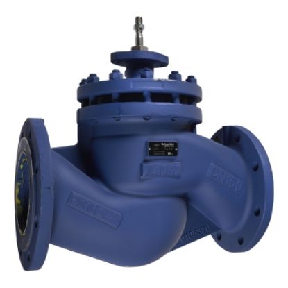 Picture of V222 Glove Valve, 2-Way, PN16, Flanged, Balanced plug, DN150, Kvs 350, Cast Iron Body, Stainless plug and seat, Max Glycol 50%, Stem up Closed