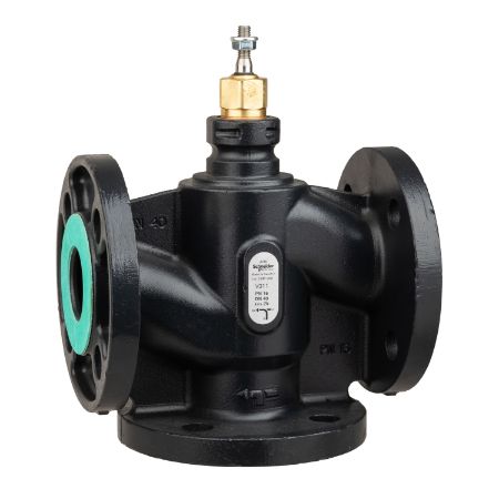 Picture of Venta V311 Globe Valve, 3-Way, PN16, Flanged, DN40, 25 Kvs, Nodular Iron Body & Seat, Brass plug.