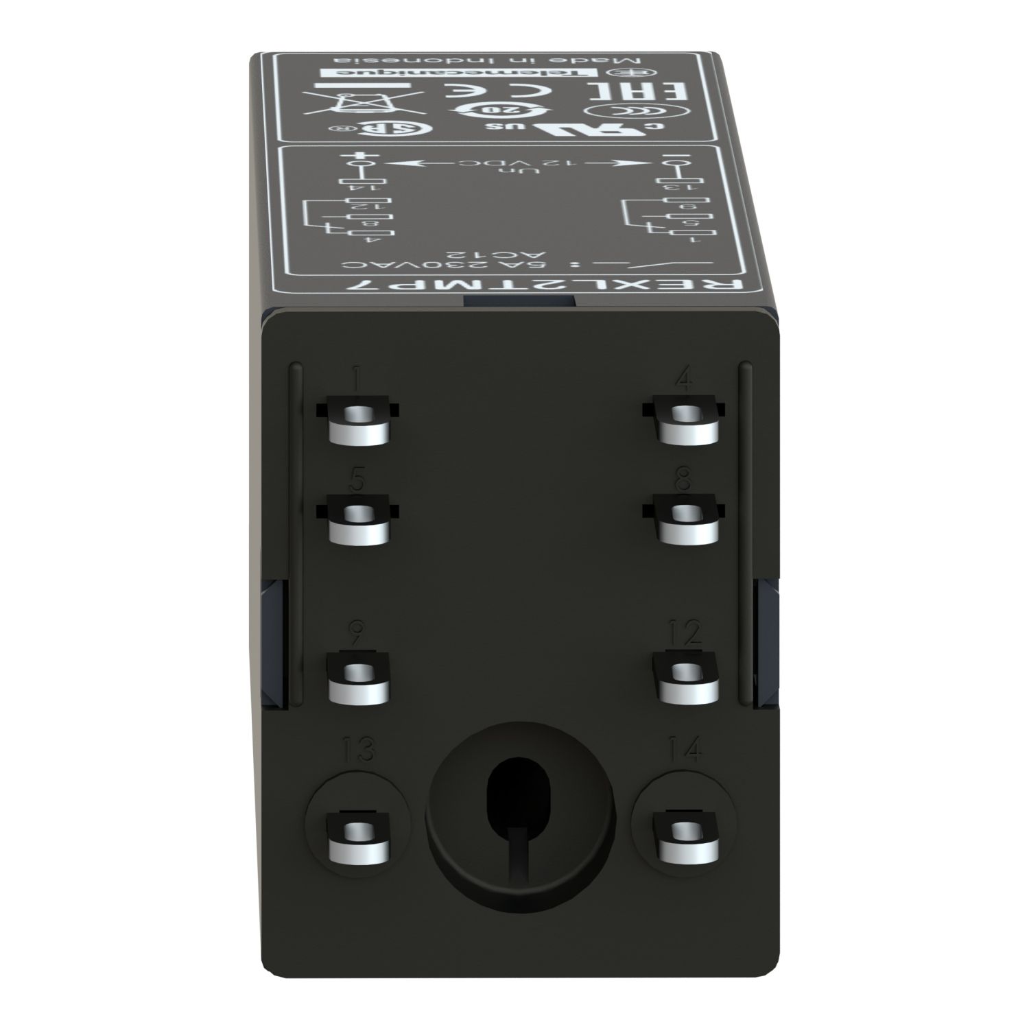 Picture of single function relay, Harmony Timer Relays, 5A, 2CO, 0.1s..100h, on delay, 24V DC