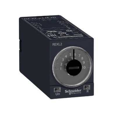Picture of single function relay, Harmony Timer Relays, 5A, 2CO, 0.1s..100h, on delay, 120V AC
