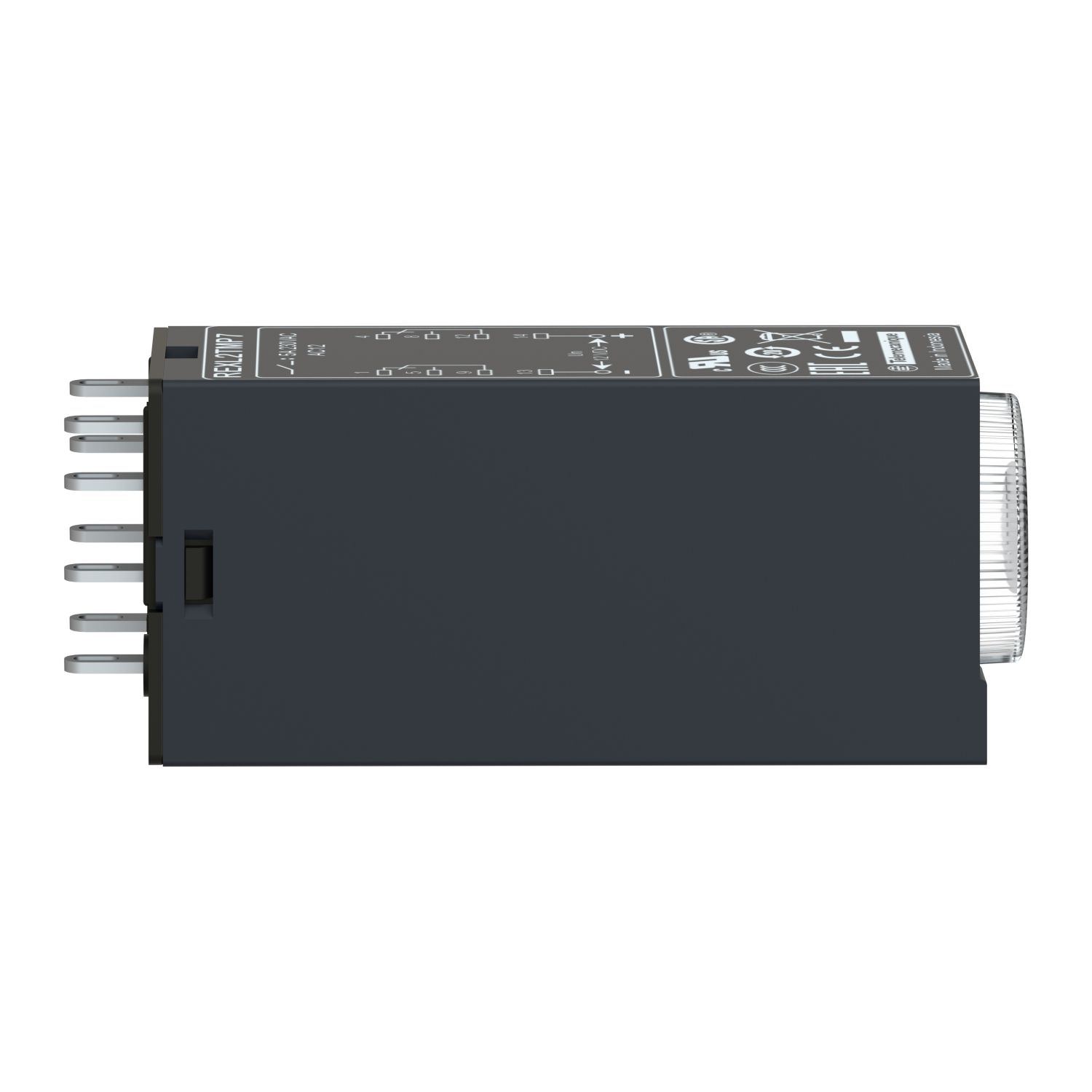 Picture of single function relay, Harmony Timer Relays, 5A, 2CO, 0.1s..100h, on delay, 120V AC