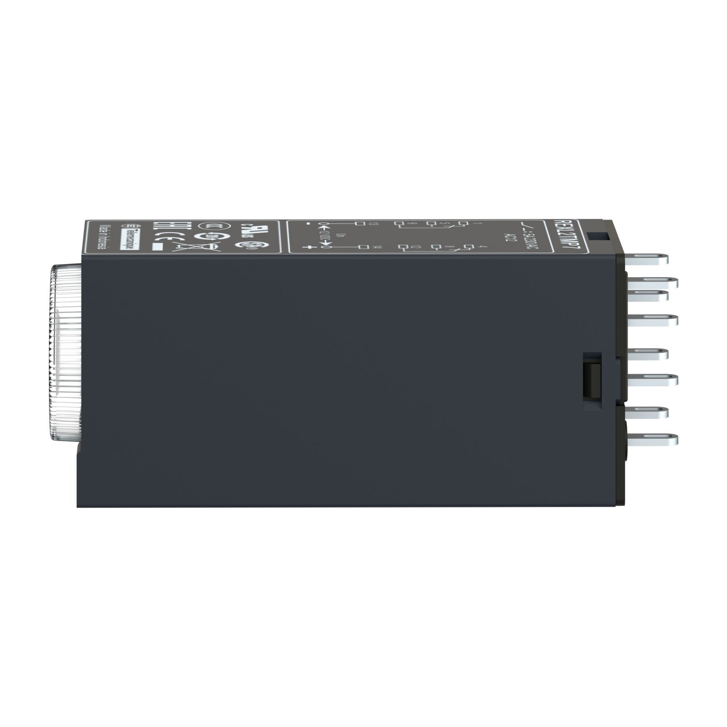 Picture of single function relay, Harmony Timer Relays, 5A, 2CO, 0.1s..100h, on delay, 120V AC