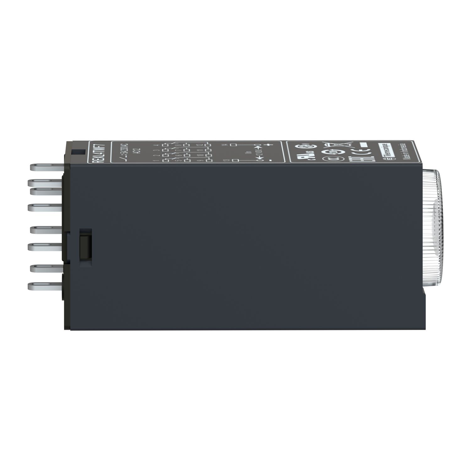 Picture of single function relay, Harmony Timer Relays, 5A, 4CO, 0.1s..100h, on delay, 120V AC