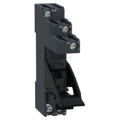 Picture of Socket with clamp, Harmony Electromechanical Relays, for RXG1 relays, 10A, screw connectors, separate contact
