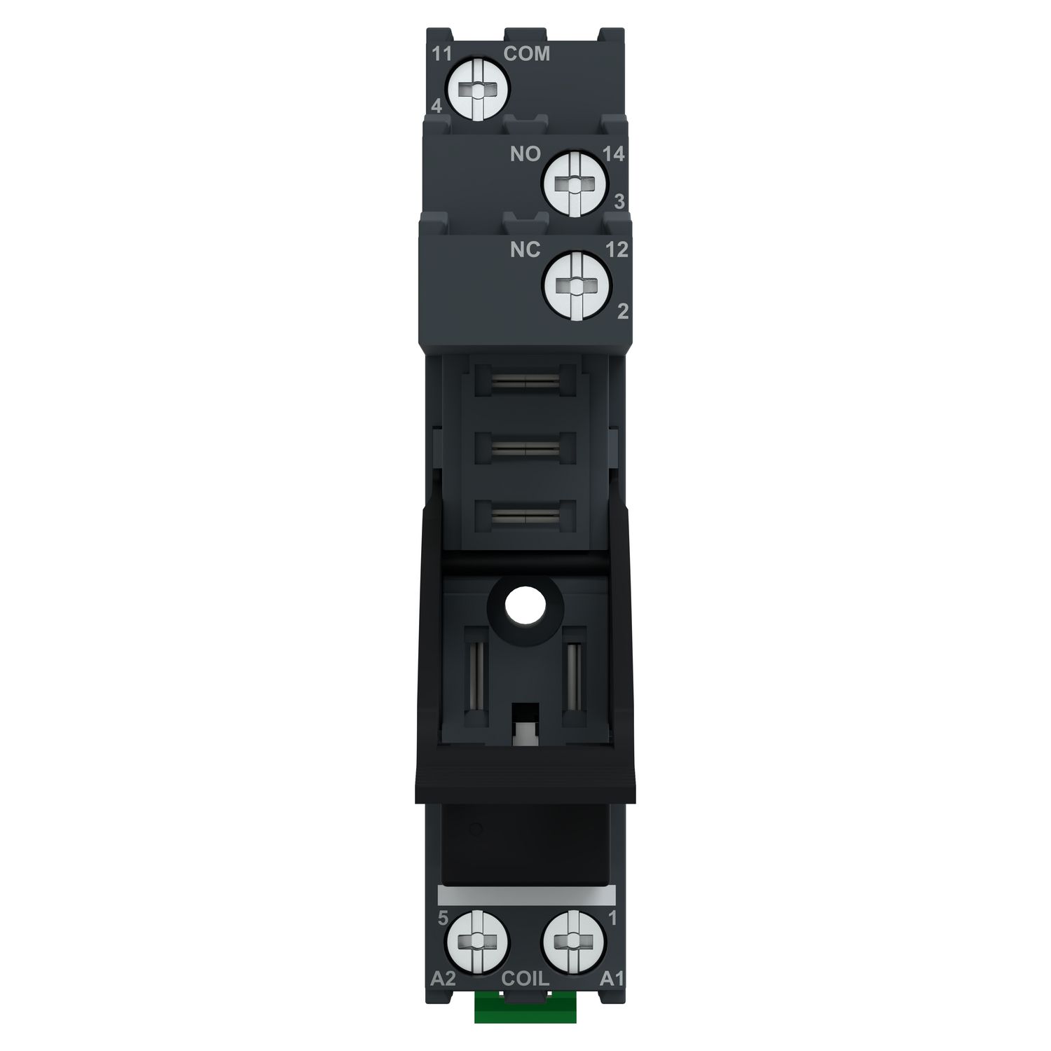 Picture of Socket with clamp, Harmony Electromechanical Relays, for RXG1 relays, 10A, screw connectors, separate contact