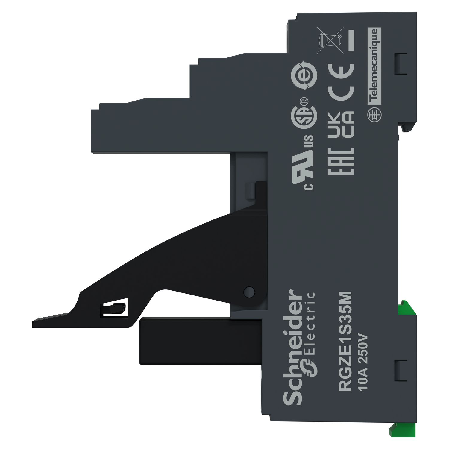 Picture of Socket with clamp, Harmony Electromechanical Relays, for RXG1 relays, 10A, screw connectors, separate contact