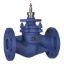 Picture of V292 Globe Valve, 2-Way, PN25, Flanged, DN100, 130 Kvs, Nodular Iron Body and Stainless Steel Trim, Stem Down Closed.