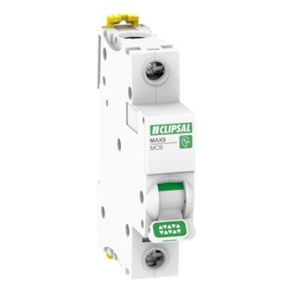 Picture of Clipsal MAX9, Miniature Circuit-Breaker (MCB), 1P, 6A, C Curve, 6000A, 240/415V, Distribution