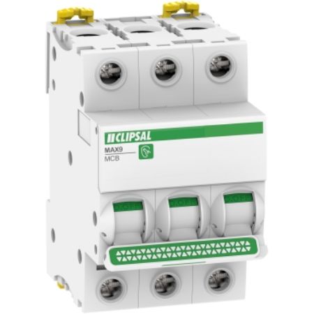 Picture of Clipsal MAX9, Miniature Circuit-Breaker (MCB), 3P, 40A, C Curve, 6000A, 415V, Distribution