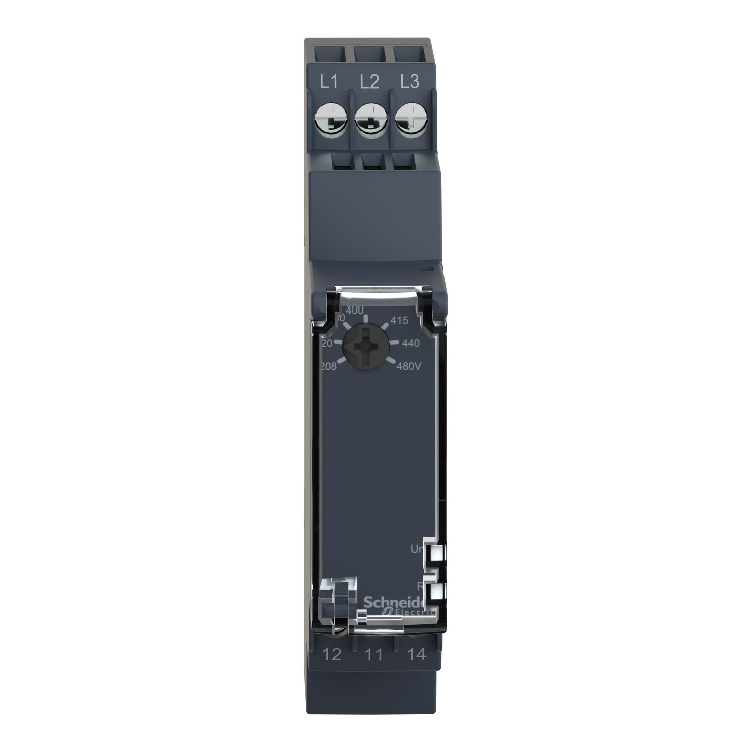 Picture of Modular multifunction 3-phase supply Control Relay, Harmony Control Relays, 5 A, 1 CO, 208...480 V AC