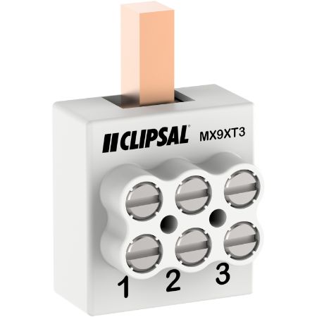 Picture of Clipsal MAX9, Enclosure Extra Terminal Lugs, 3 Ways