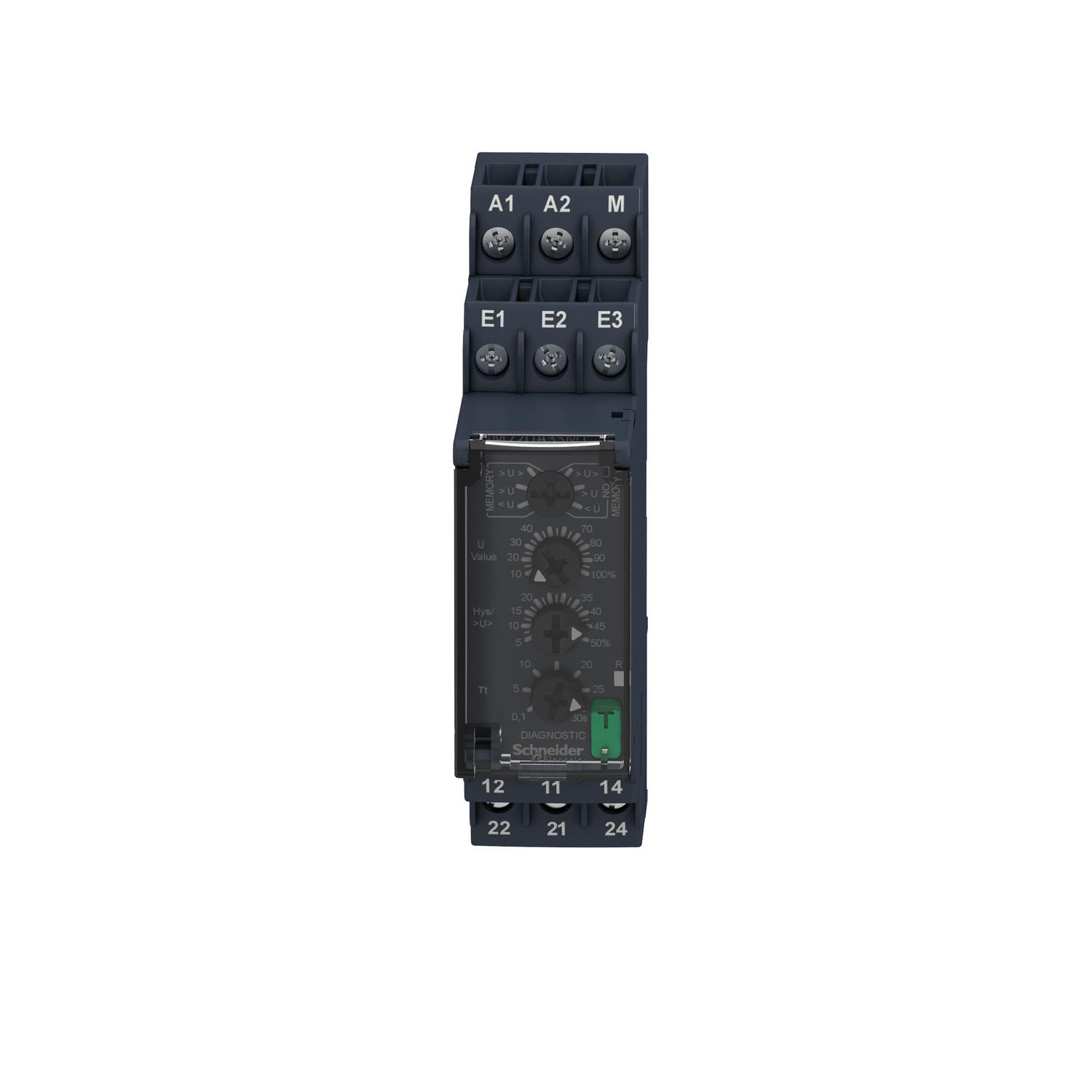 Picture of voltage control relay, Harmony Control Relays, 8A, 2CO, 15â€¦500V AC, 380â€¦415V AC