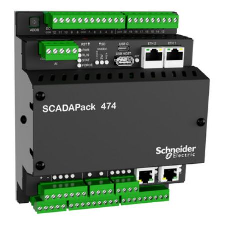 Picture of Smart RTU, SCADAPack 47x | 47xi, supporting DNP3/Modbus/IEC 60870, 12 flowrun license, 2 analog output