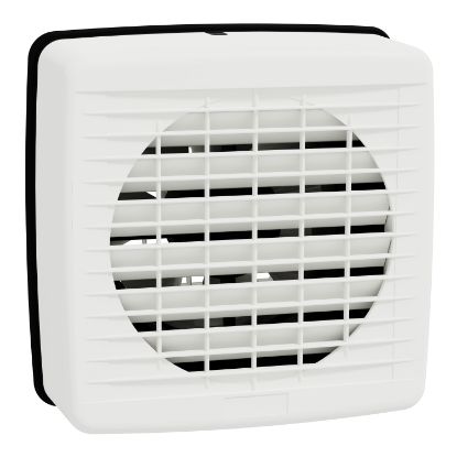 Picture of Exhaust fan, Airflow, window, 150mm blade dia, auto louvre, white