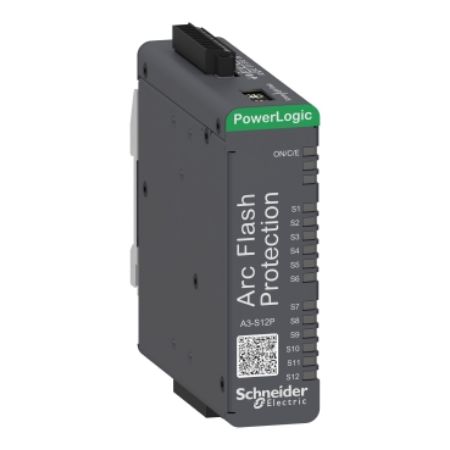 Picture of arc protection relay, PowerLogic A3 S12P 12 point sensors Arc extension device