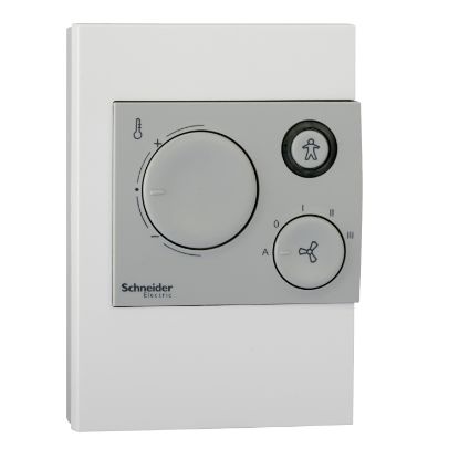 Picture of STR100 Series STR106 Model, Temperature Sensor Temperature Sensor, 1.8k Ohm Thermistor, RJ-10 Modular Jack, Mode Indicator, Fan Speed Control, Bypass