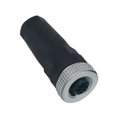 Picture of female, M12, 5-pin, connector - A encoding - CANopen bus