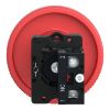 Picture of Complete emergency switching off push button, Easy Harmony XA2, plastic, red mushroom 60mm, 22mm, turn to release, 1NC