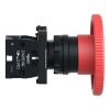 Picture of Complete emergency switching off push button, Easy Harmony XA2, plastic, red mushroom 60mm, 22mm, turn to release, 1NC