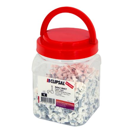 Picture of Clipsal - General Accessories, Cable Clip Bulk Bucket, 2.5mm2, Pack 500